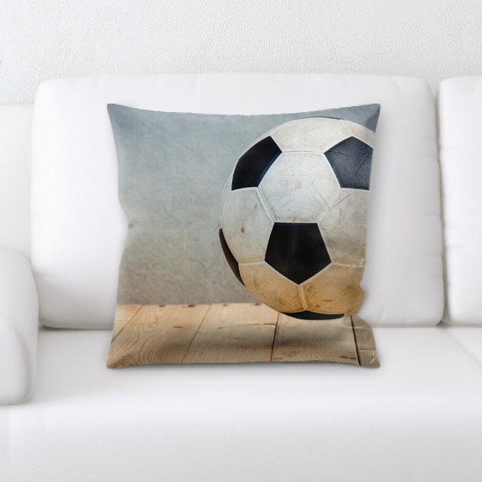 Ebern Designs Langley Soccer Ball Throw Pillow Wayfair