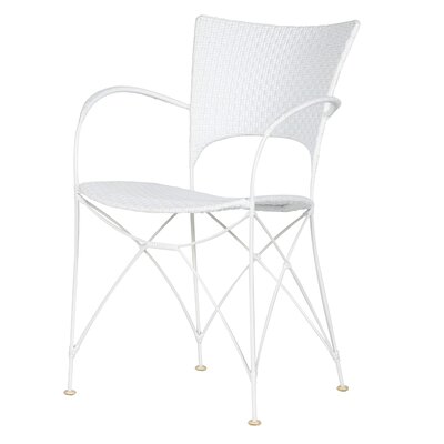 Zen Outdoor Patio Dining Chair Bloomsbury Market Color White