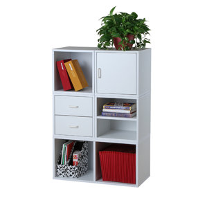 Bookcases With Doors You Ll Love Wayfair Carrabba Storage Cube Unit Bookcase