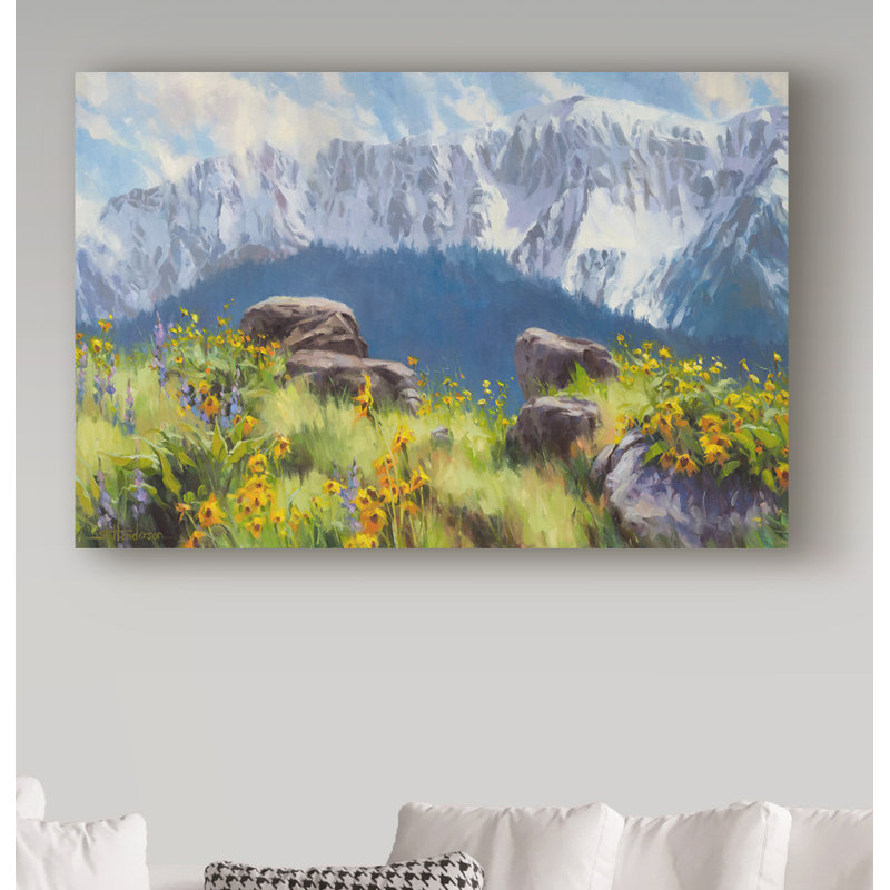 Trademark Art Land Of Chief Joseph Acrylic Painting Print On