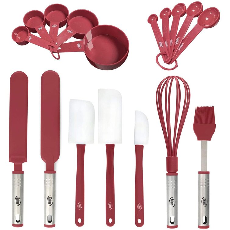 Household Kitchen Utensil Set Silicone Non Stick Cooking Bakeware Cookware Tools 