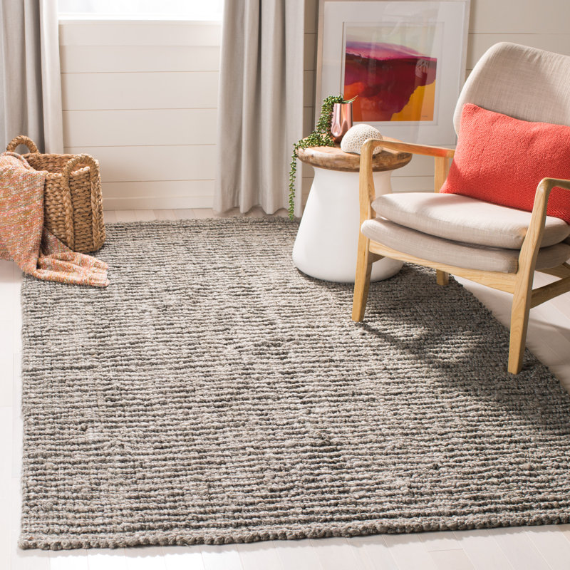 Jeremy Handmade Flatweave Jute Sisal Light Gray Area Rug Reviews Allmodern