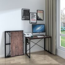 Details about   Folding Computer Desk For Small Space Home Office Desk Lazy Laptop Writing Table 
