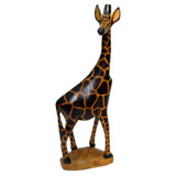 large wooden giraffe