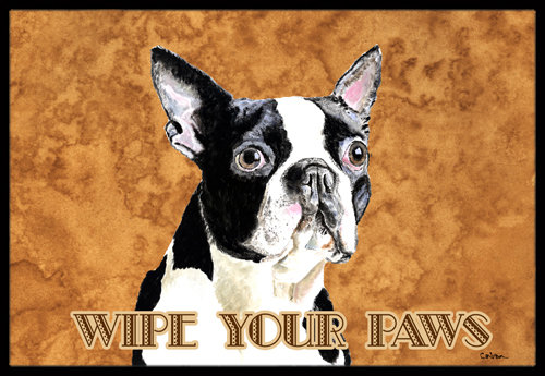 boston terrier doormat