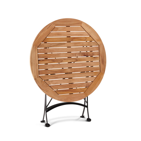 Hiteak Furniture Folding Teak Bistro Table Wayfair