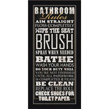 Bathroom Rules Wall Art Wayfair Animal print hand bathroom towels. bathroom rules wall art wayfair