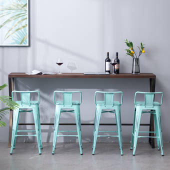 Longshore Tides Badillo Swivel Bar Counter Stool Reviews Wayfair