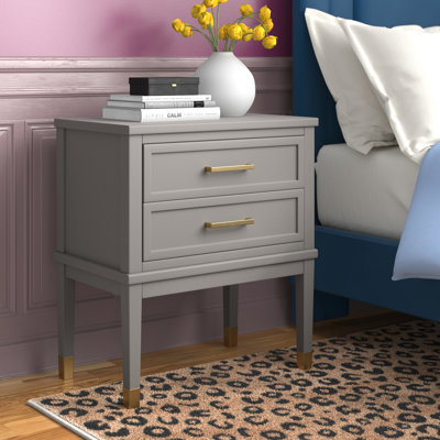 COLOR WHITE Averie 1 - Drawer Nightstand