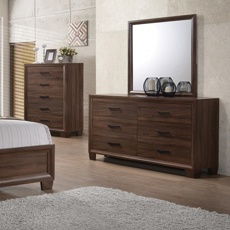 Casa 6 Drawer Double Dresser With Mirror Reviews Joss Main