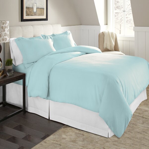 Charlton Home® Elamin Flannel Duvet Cover Set & Reviews | Wayfair