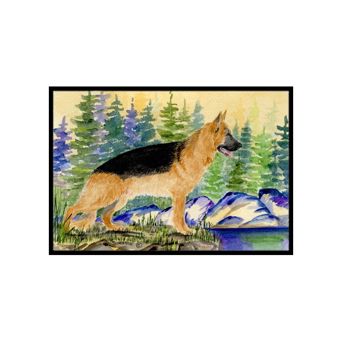 German Shepherd Non Slip Indoor Door Mat