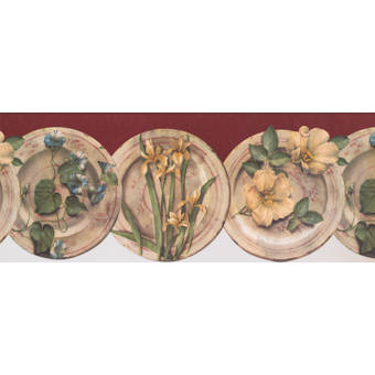 Retroart Flower Kitchen Floral 15 X 9 5 Wallpaper Border Wayfair