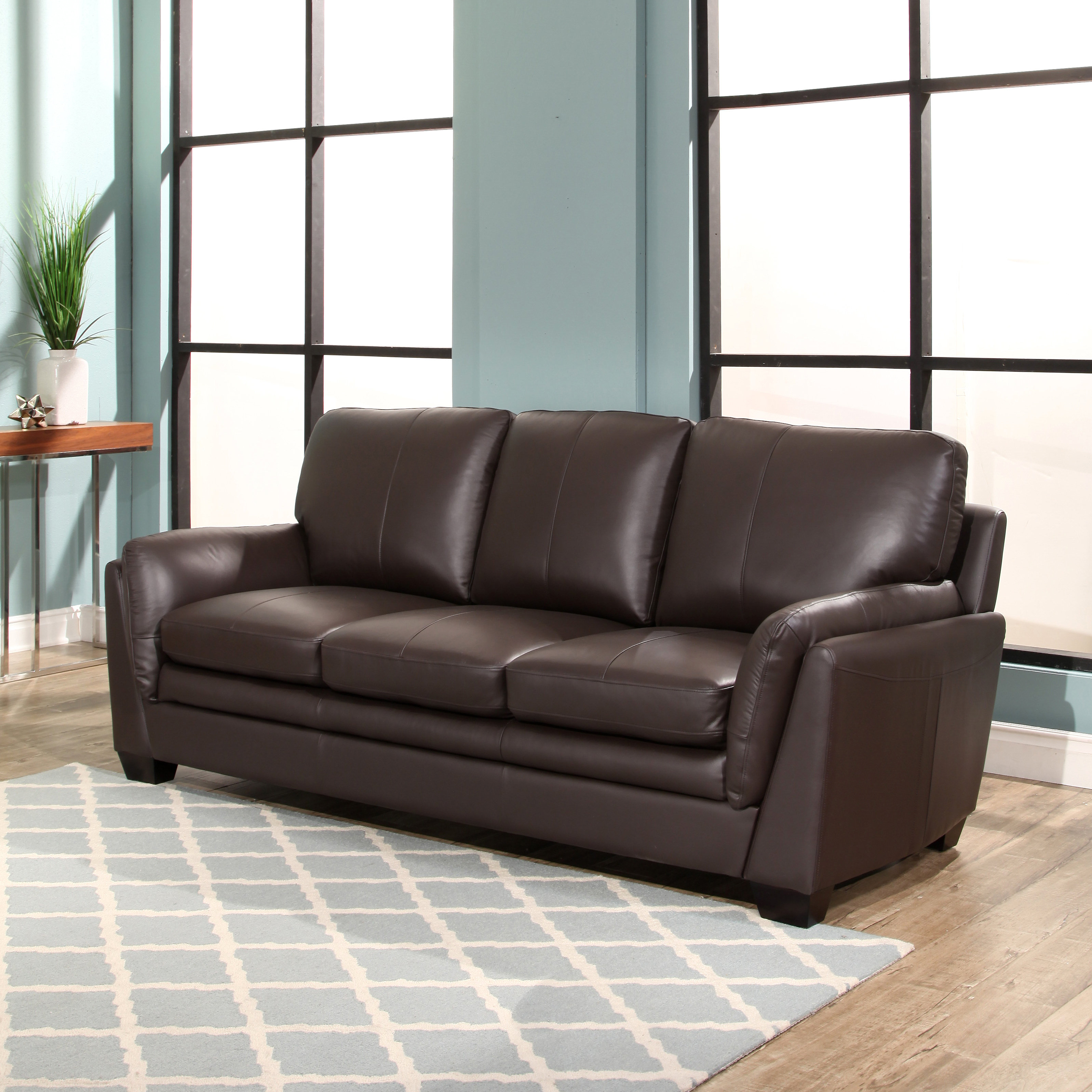 Darby Home Co Whitstran Genuine Leather Living Room Set & Reviews Wayfair