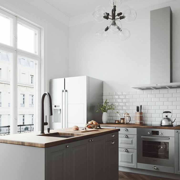 VIGO Greenwich Pull Down Single Handle Kitchen Faucet with ...