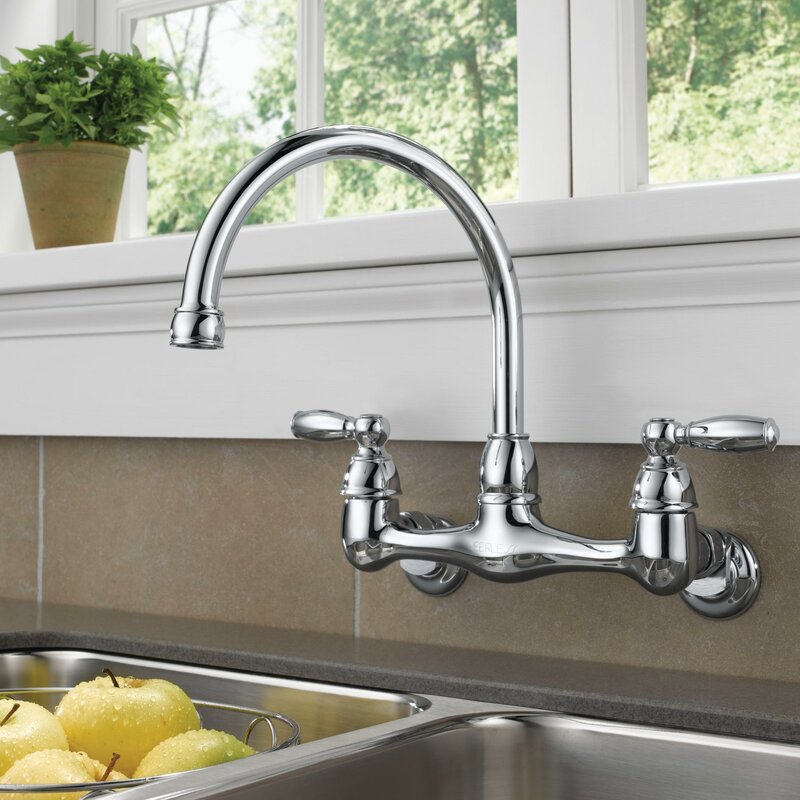 Peerless Faucets Double Handle Kitchen Faucet Reviews Wayfair