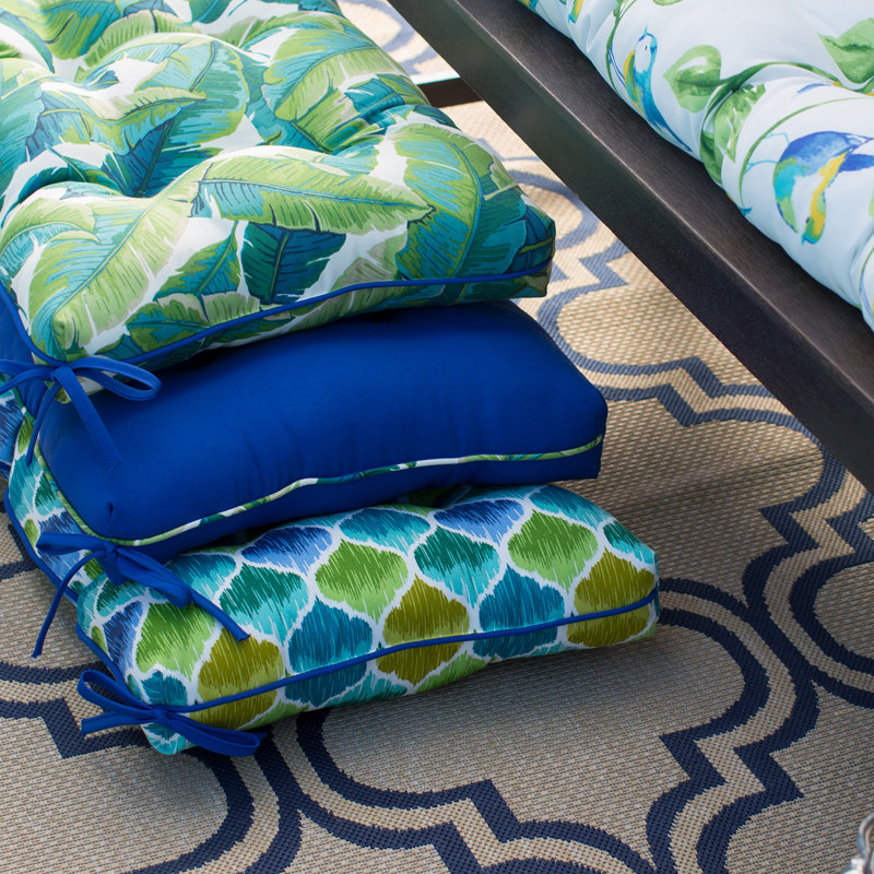 Bay Isle Home Cheryl Balmoral Tropical Opal Outdoor Bench Cushion Wayfair