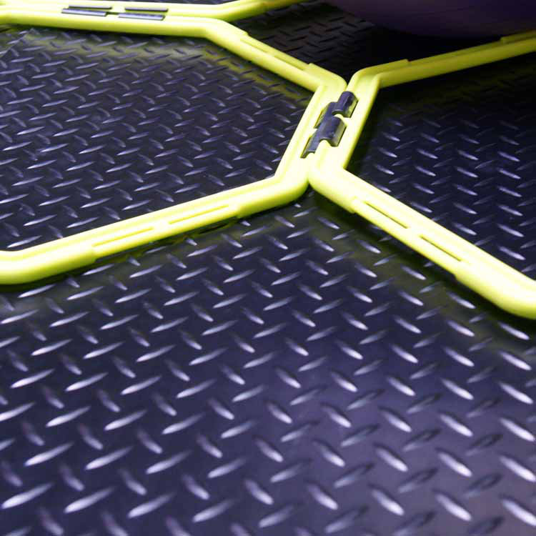 Rubber Cal Inc Diamond Plate Garage Flooring Roll In Black Reviews