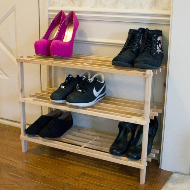 amazing shoe rack 3 pairs