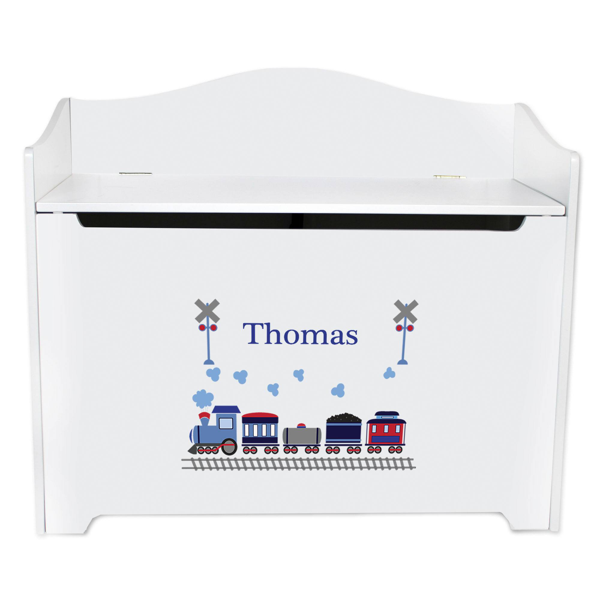 personalized toy box bench