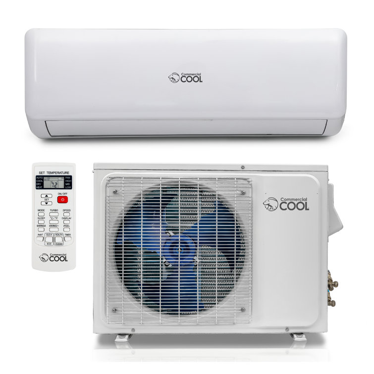 Commercial Cool Commercial 18 000 Btu Dustless Mini Split Air Conditioner With Heater And Remote Wayfair