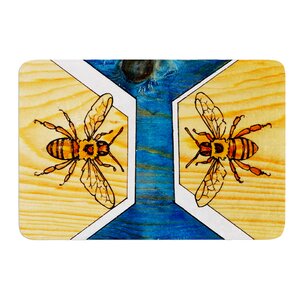 Bees by Brittany Guarino Bath Mat