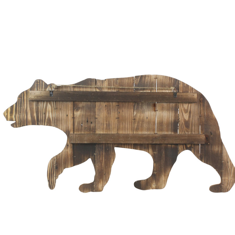 Millwood Pines Wood Slat Bear Wall Decor Wayfair
