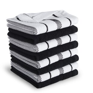 Striped Towel Tea Kitchen Dishtowels Towels Linen Cotton Fabric Vintage 20 x 33 