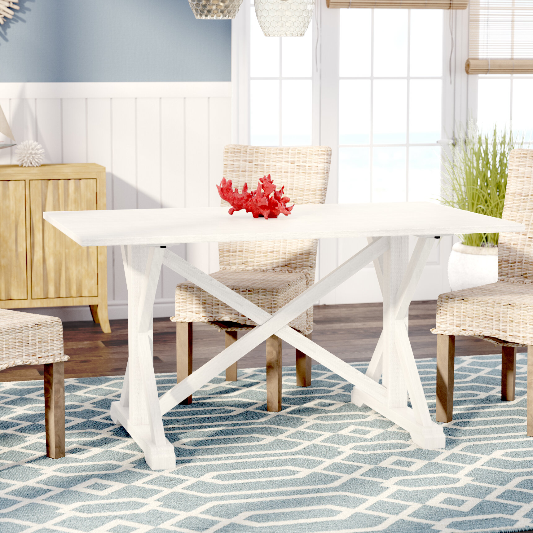 distressed dining room table