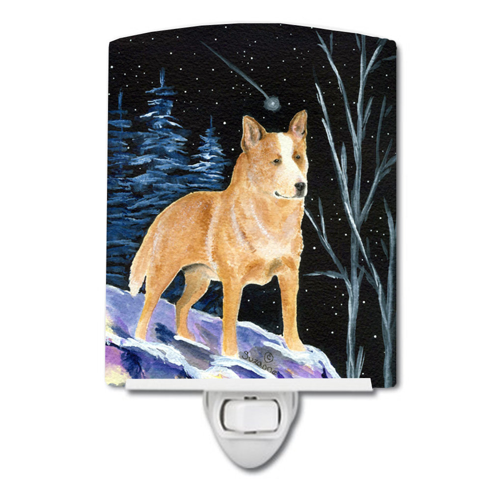 Caroline S Treasures Starry Australian Cattle Dog Ceramic Night Light Wayfair