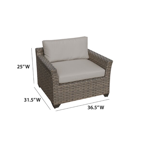 Rochford Wicker/Rattan 7 - Person Seating Group with Cushions