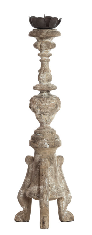 Toulouse Wood Candlestick