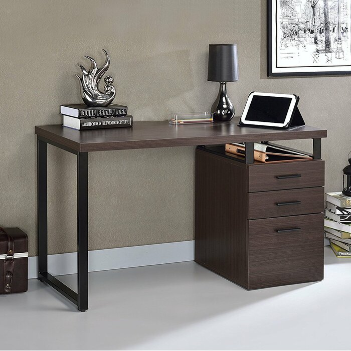 Wrought Studio Truitt Wood Credenza Desk Reviews Wayfair