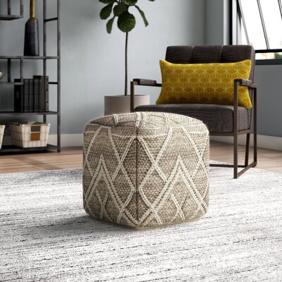 Gracie Oaks Hoffman Pouf & Reviews 