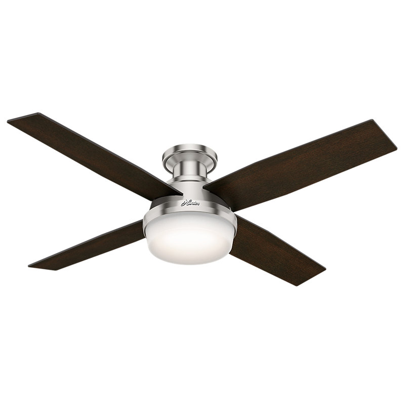 52 Dempsey 4 Blade Ceiling Fan With Remote Light Kit Included