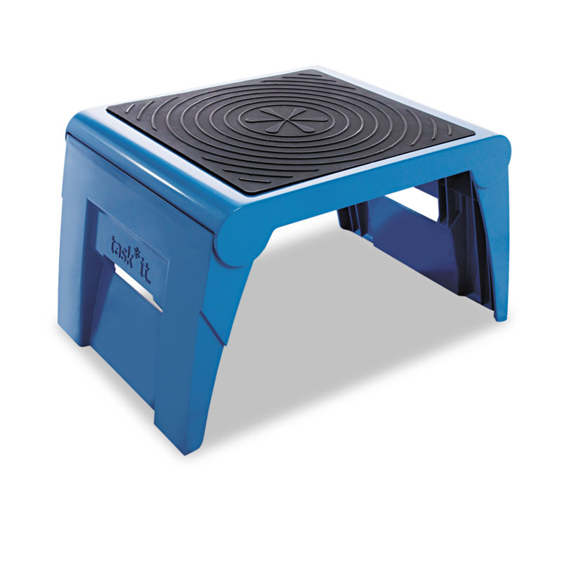 Cramer Industries Inc. 1-Step Plastic Folding Step Stool ... As it is a foldable stool, when you will fold it flat, it will save your room storage.