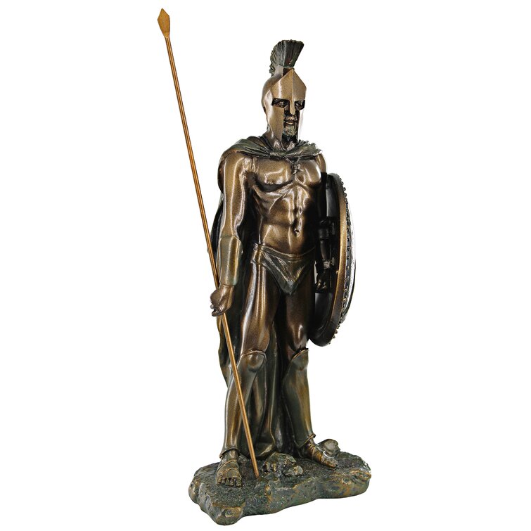 Design Toscano Legendary Spartan Warrior Figurine & Reviews | Wayfair