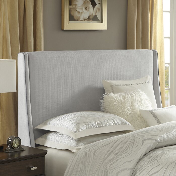 madison park signature burgess queen upholstered wingback headboard