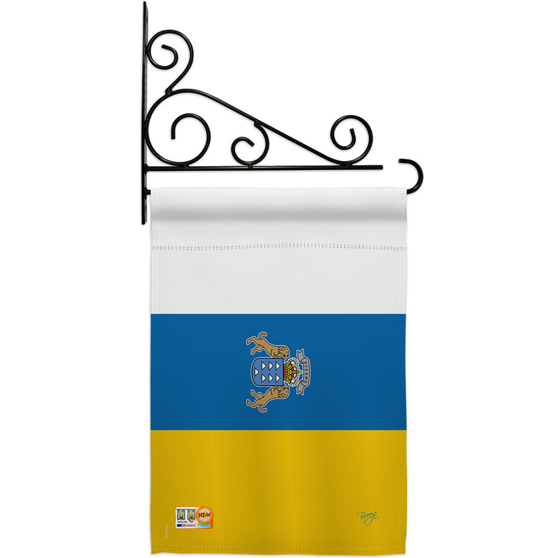 Breeze Decor Canary Islands 2 Sided Polyester 19 X 13 In Flag Set Wayfair