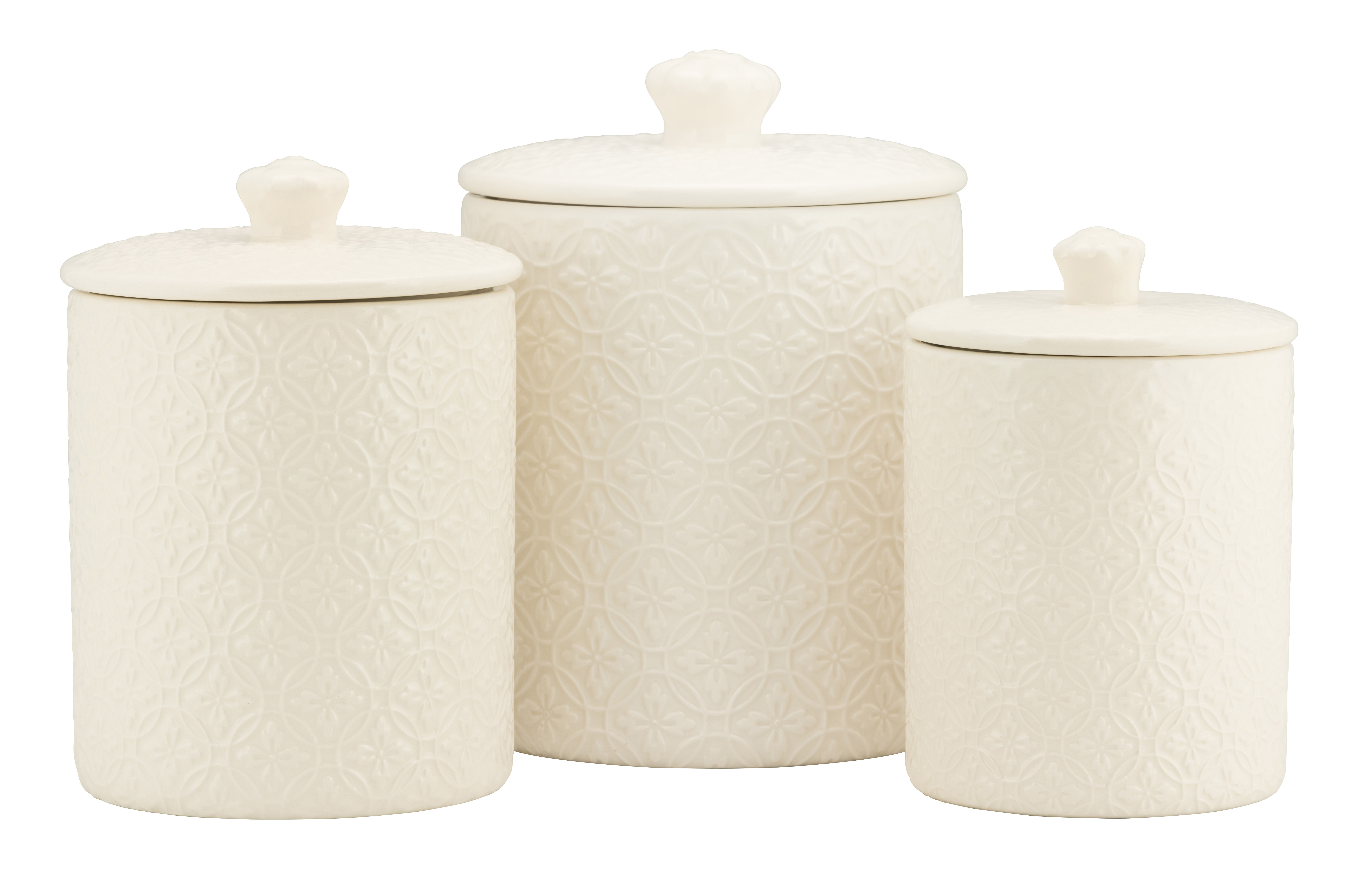 Embossed 11 Piece Kitchen Canister Set Embossed 11 Piece Kitchen Canister Set