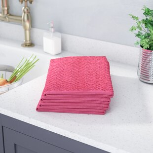 pink dish towels