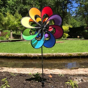 10 in x 21 in Outdoor Colorful Large Pinwheels WSERE 5 Pieces Wind Spinners Pinwheels for Yard Garden Patio Lawn Decor