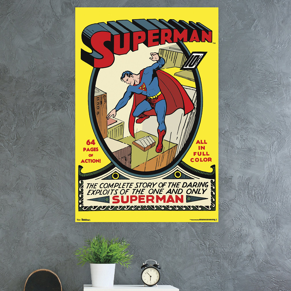 Trends International Superman #1 - Cover Paper Print | Wayfair