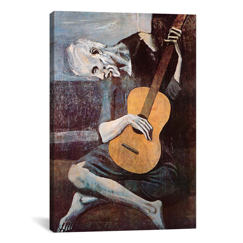 Vault W Artwork 'The Old Guitarist' by Pablo Picasso - Wrapped Canvas  Painting Print & Reviews | Wayfair