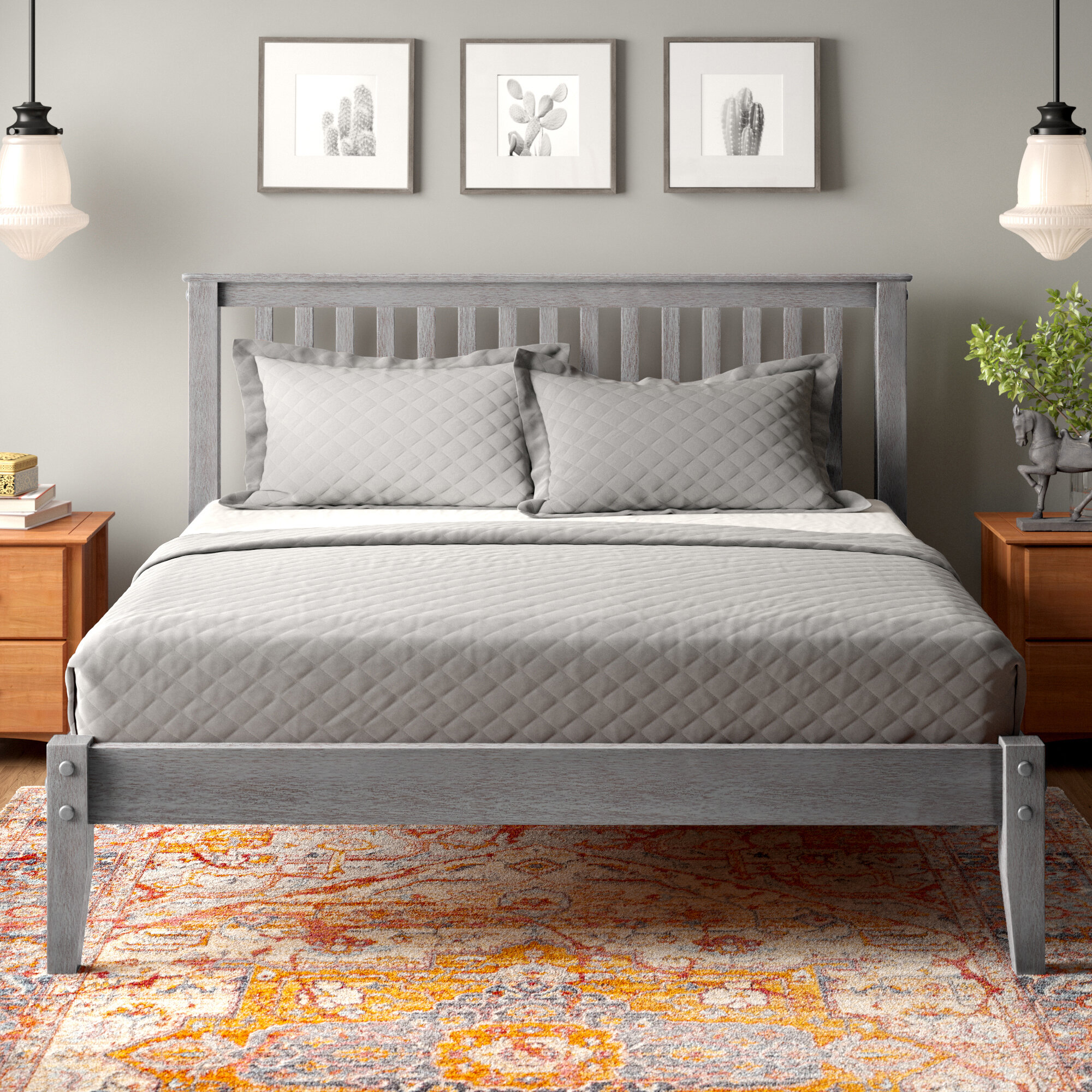 Three Posts™ Faringdon Full / Double Solid Wood Bed & Reviews | Wayfair