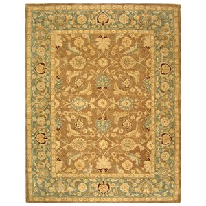 Anatolia Hnad-Woven Cotton Green Area Rug