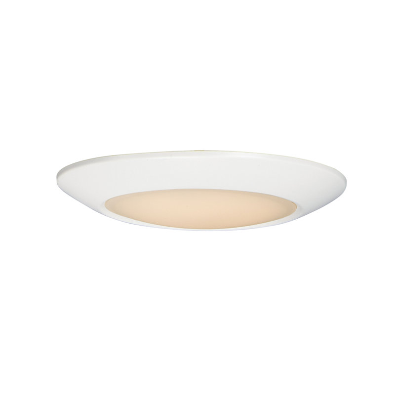 Ebern Designs Lospalmos 1 Light 6 25 Simple Circle Led Flush Mount Wayfair