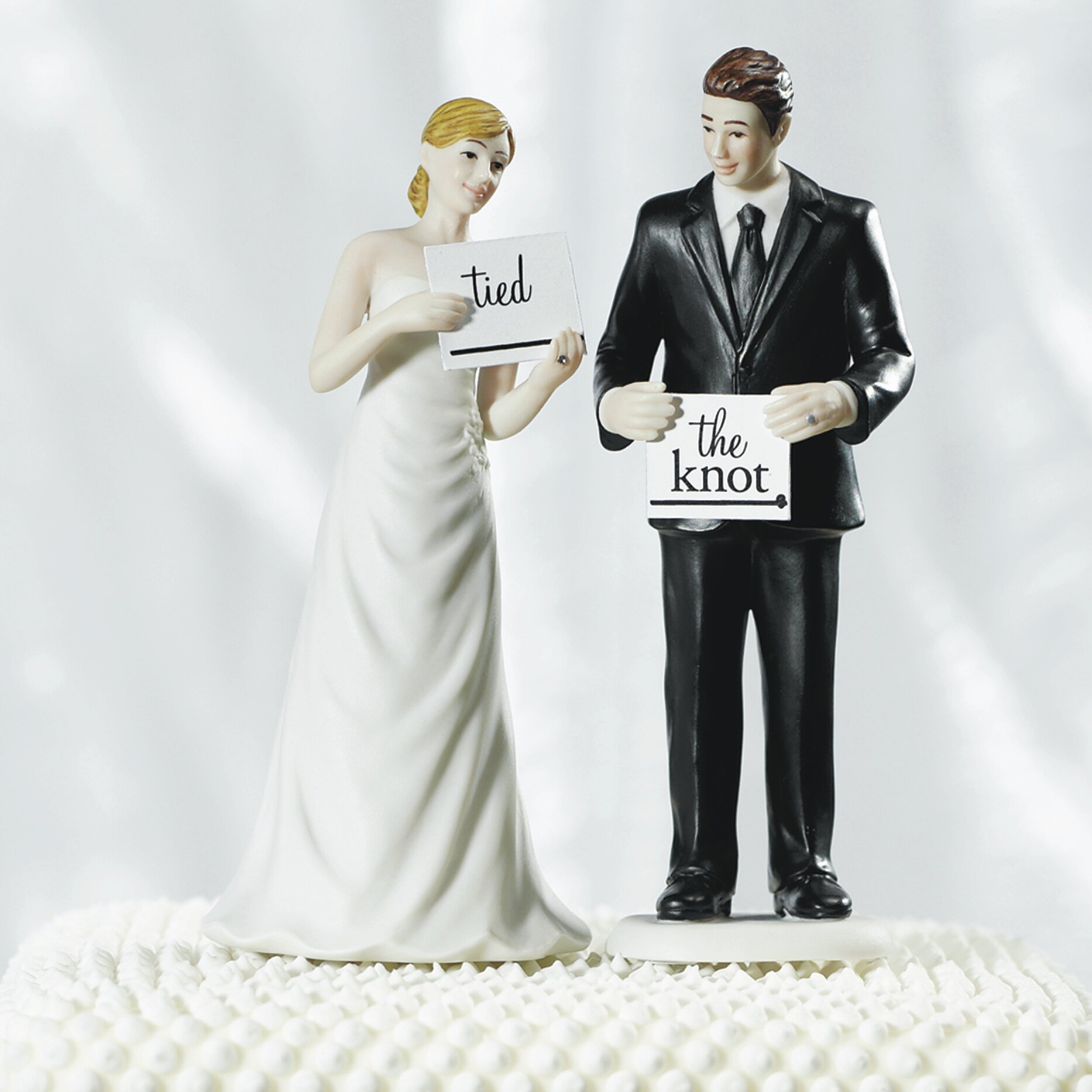 Weddingstar Read My Sign Bride And Groom Cake Topper Wayfair