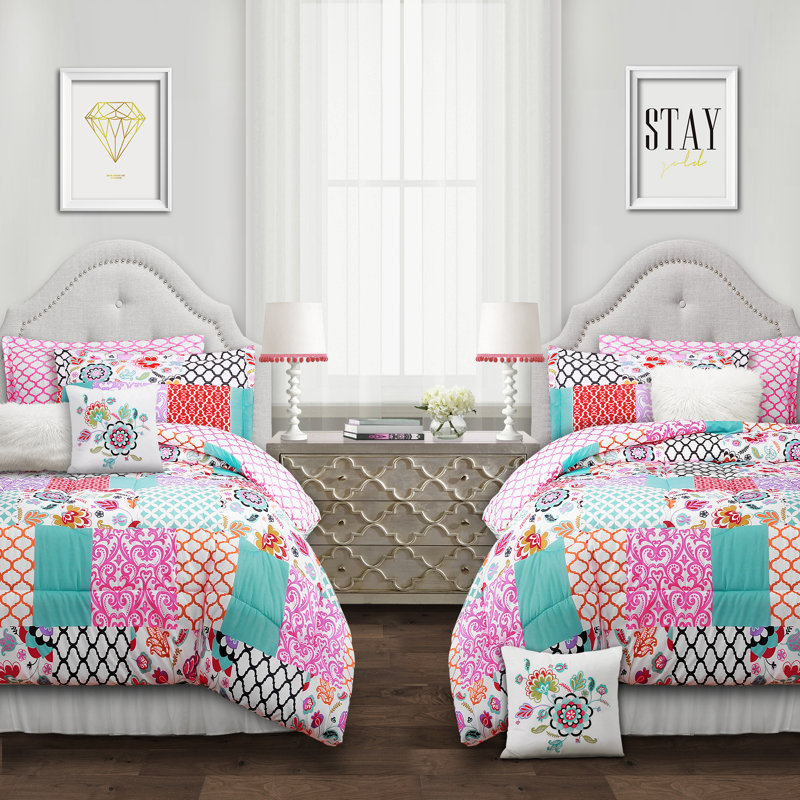 Zoomie Kids Kahler Reversible Comforter Set Reviews Wayfair