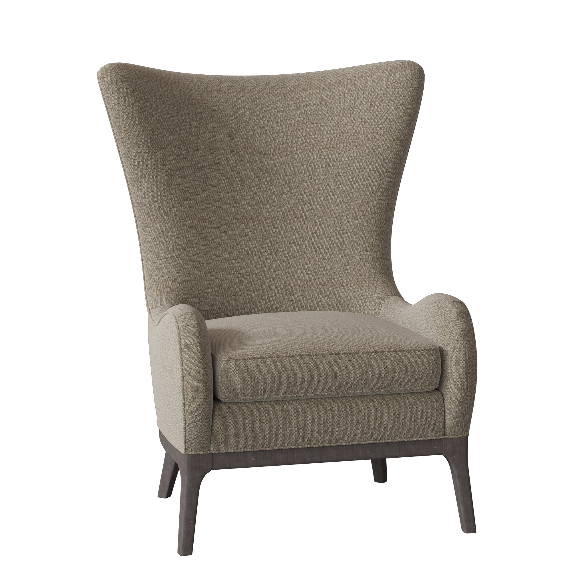 curved wing chair